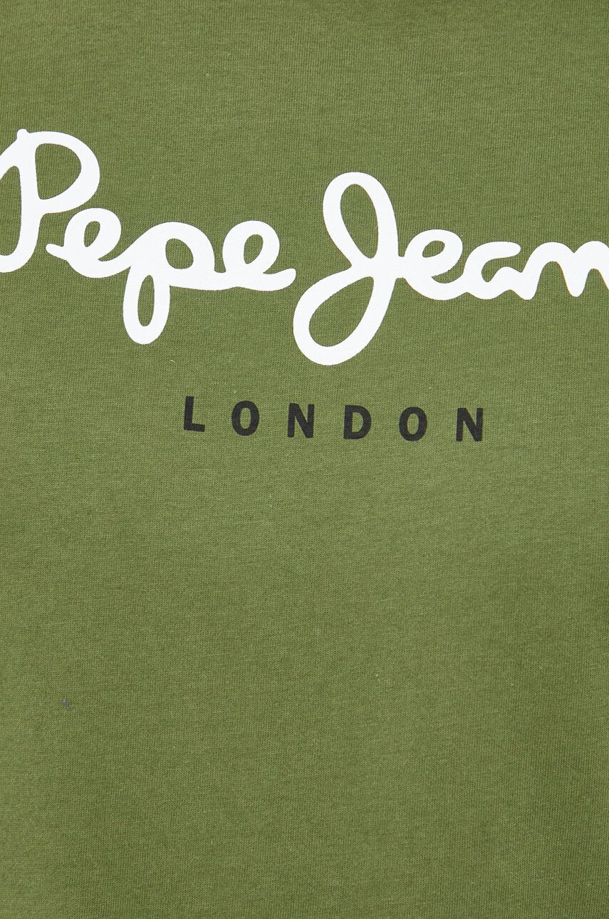 Pepe Jeans tricou din bumbac culoarea portocaliu - Pled.ro