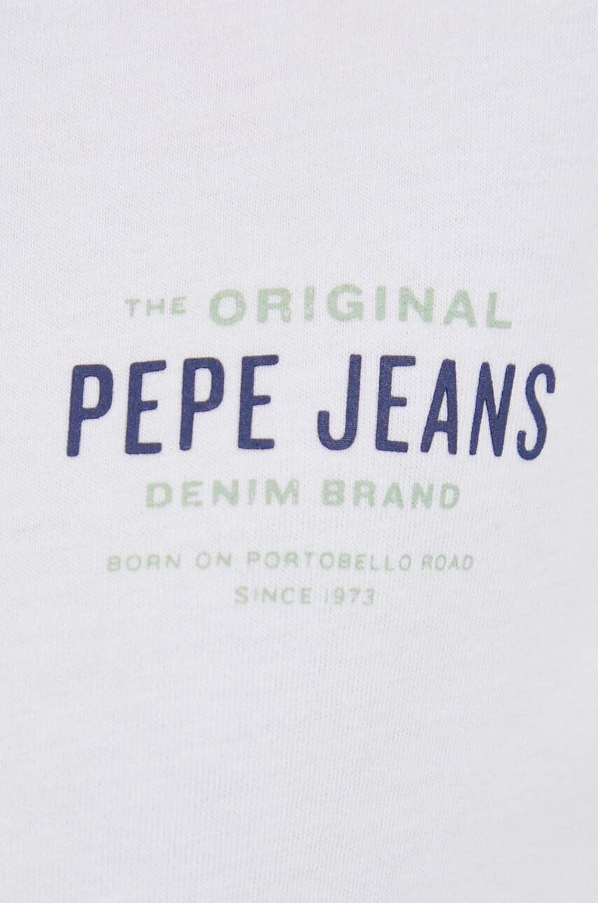 Pepe Jeans tricou din bumbac ADELINE culoarea alb - Pled.ro