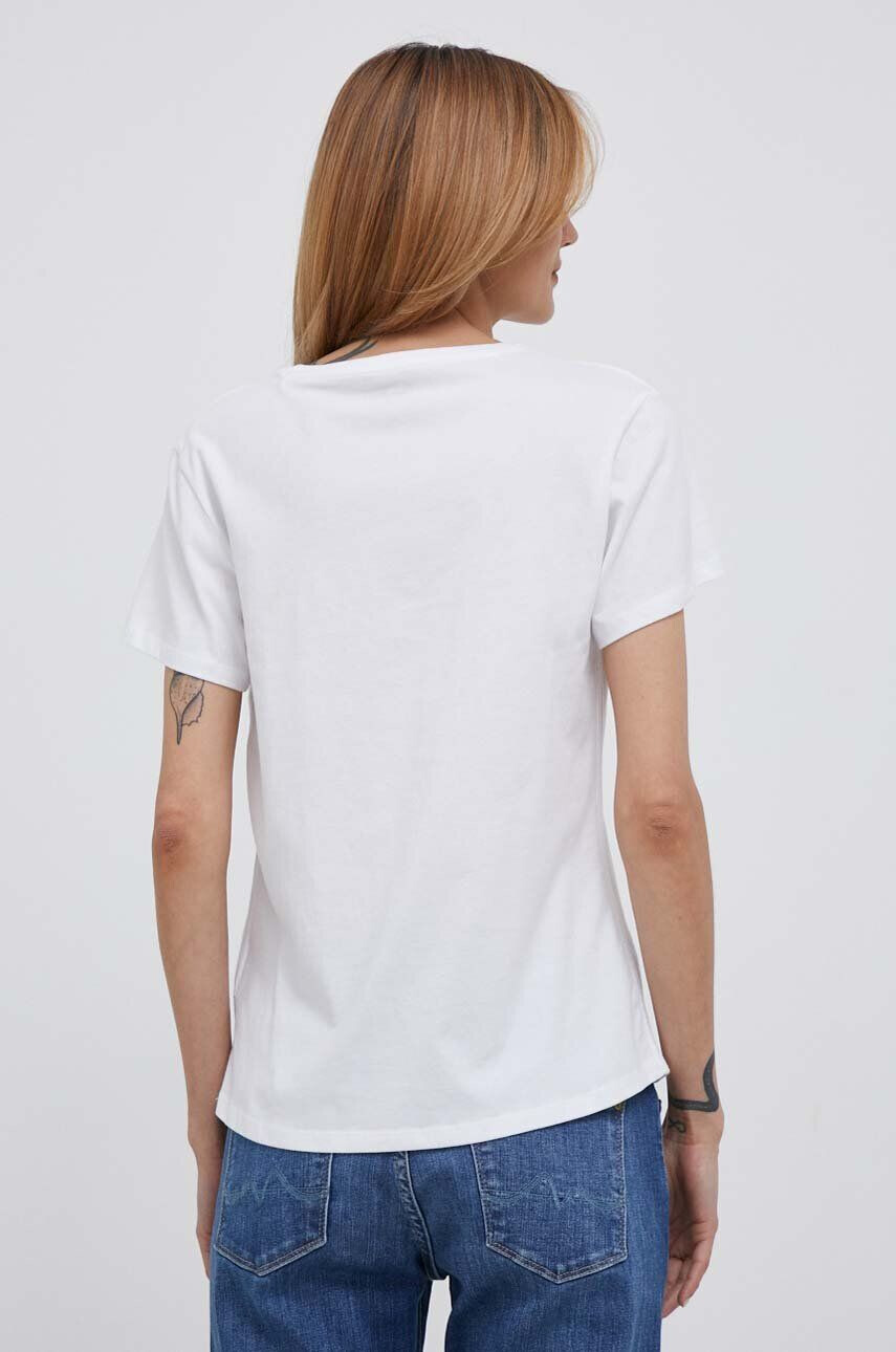 Pepe Jeans tricou din bumbac Alessa culoarea alb - Pled.ro