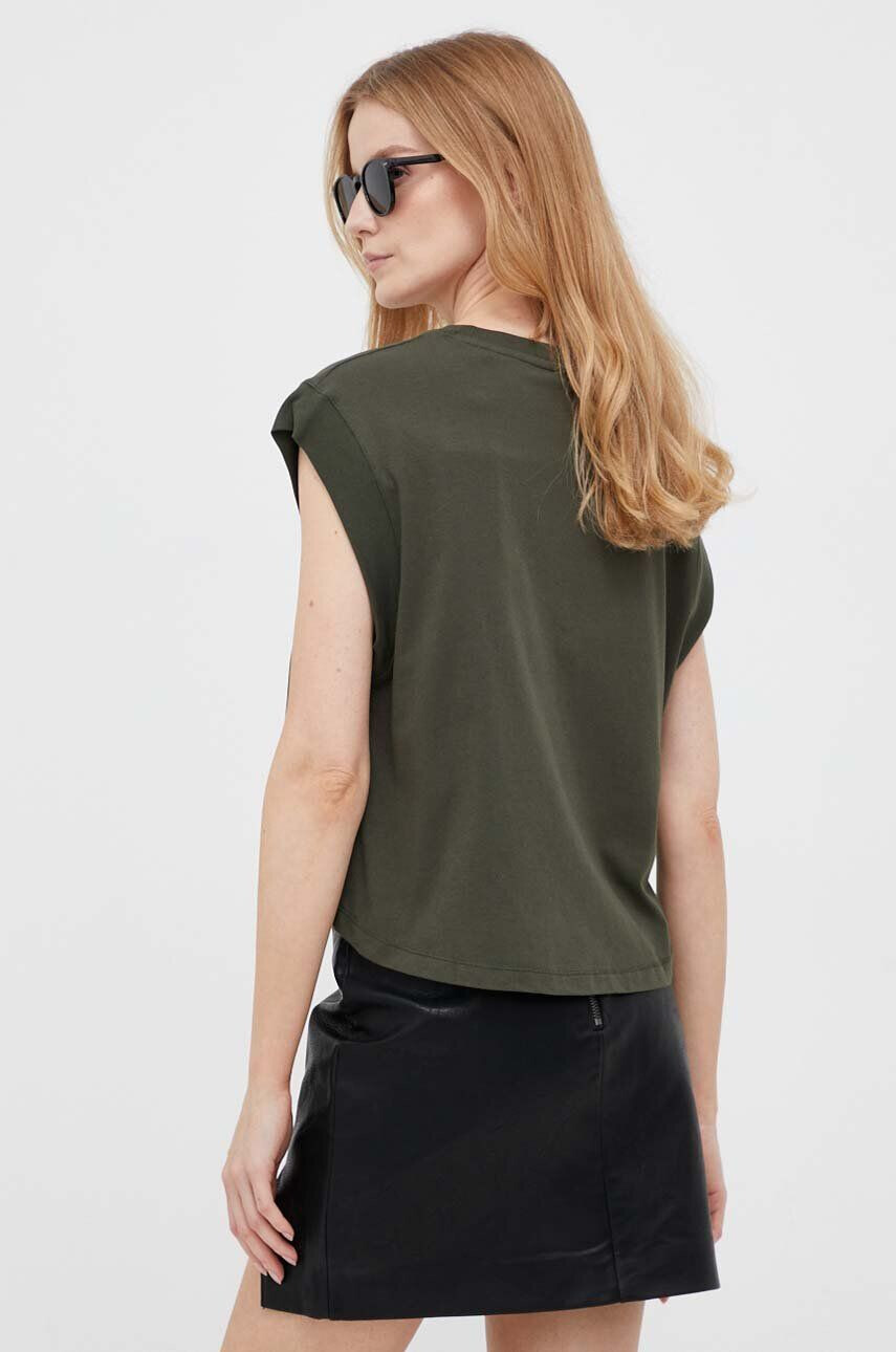 Pepe Jeans tricou din bumbac Amber culoarea verde - Pled.ro