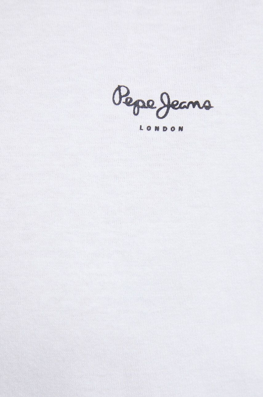 Pepe Jeans tricou din bumbac Bloom culoarea alb - Pled.ro