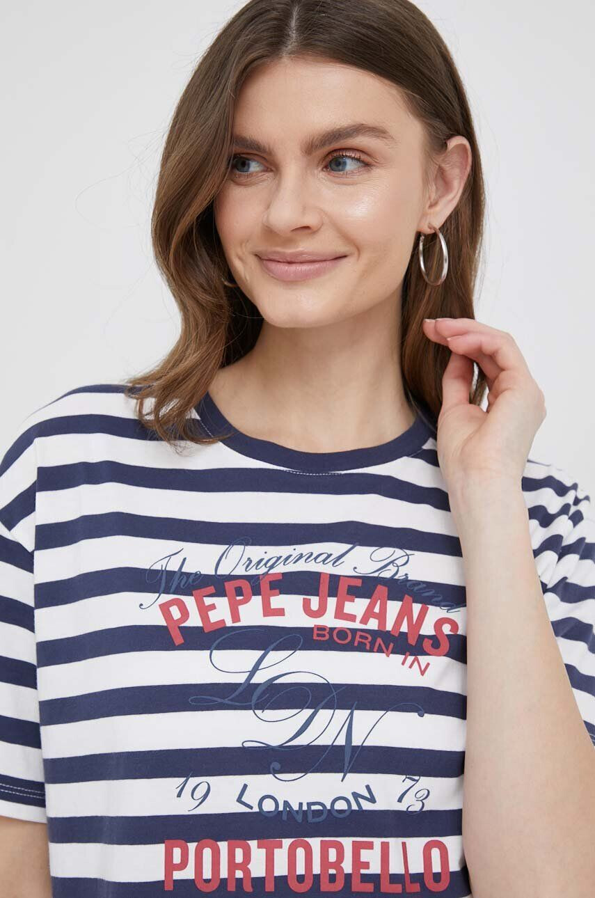 Pepe Jeans tricou din bumbac Navy - Pled.ro