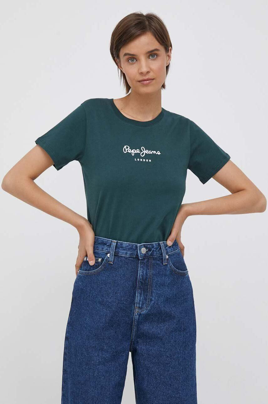 Pepe Jeans tricou din bumbac Wendys culoarea verde - Pled.ro