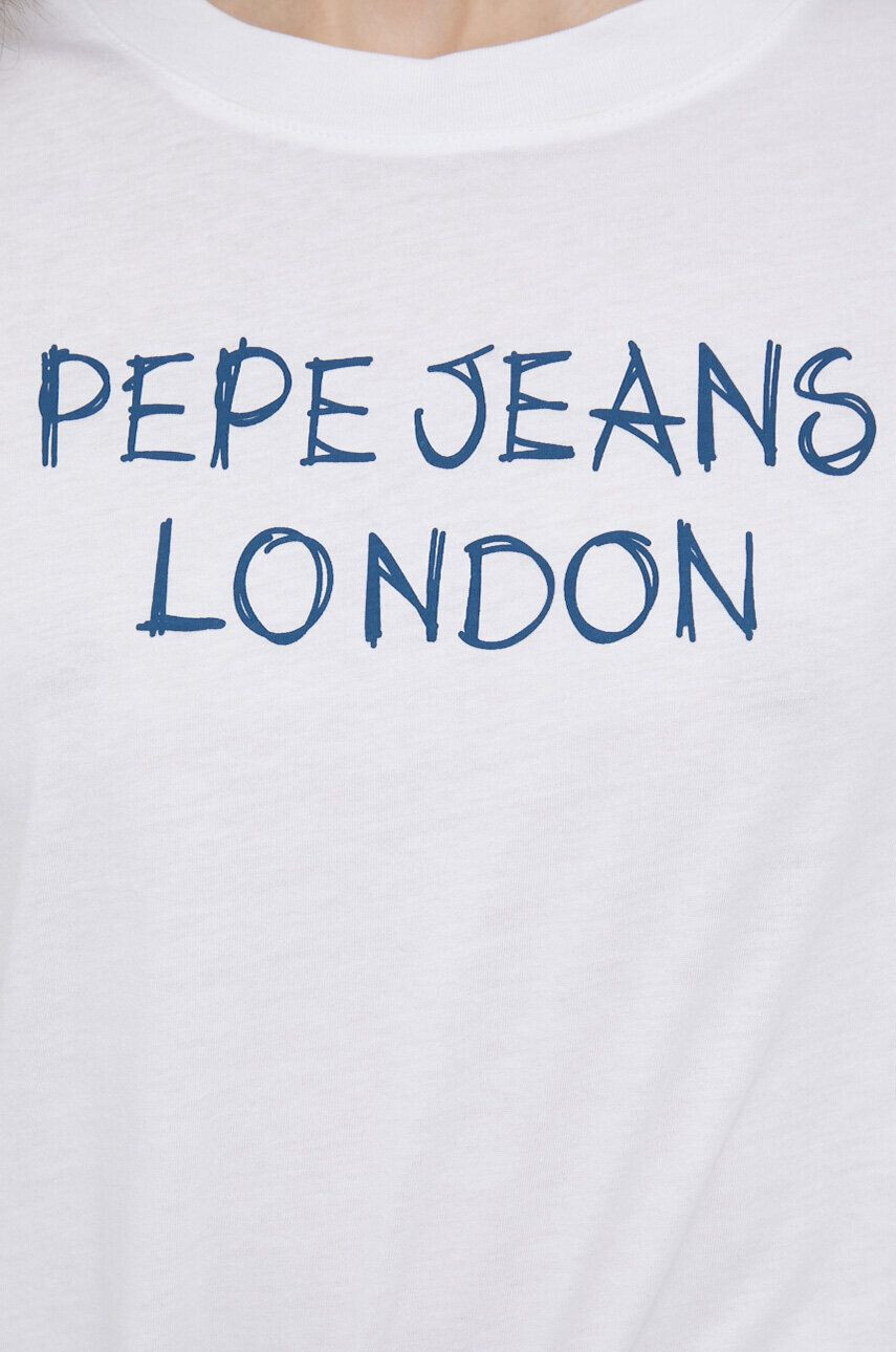 Pepe Jeans tricou Netty femei culoarea alb - Pled.ro