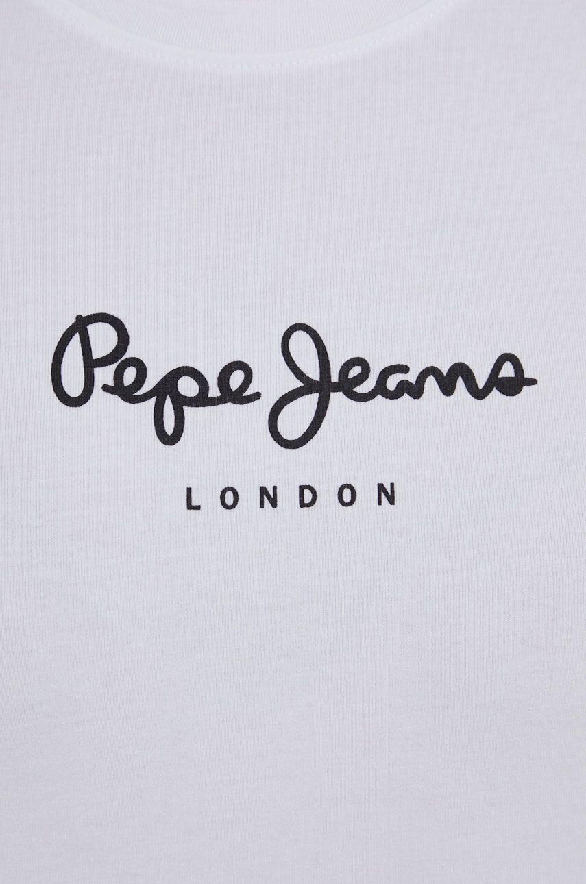 Pepe Jeans tricou New Virginia Ss N femei culoarea alb - Pled.ro