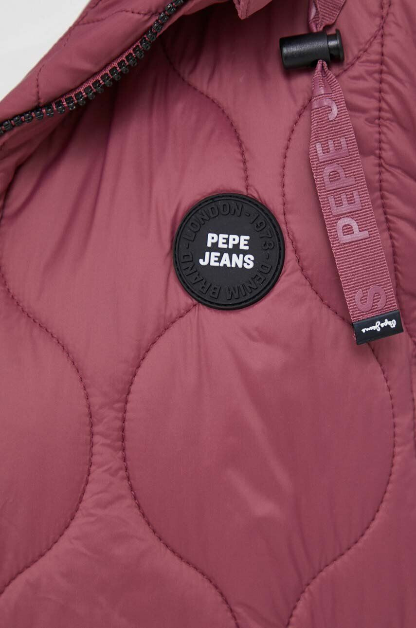 Pepe Jeans vesta femei culoarea roz de tranzitie - Pled.ro