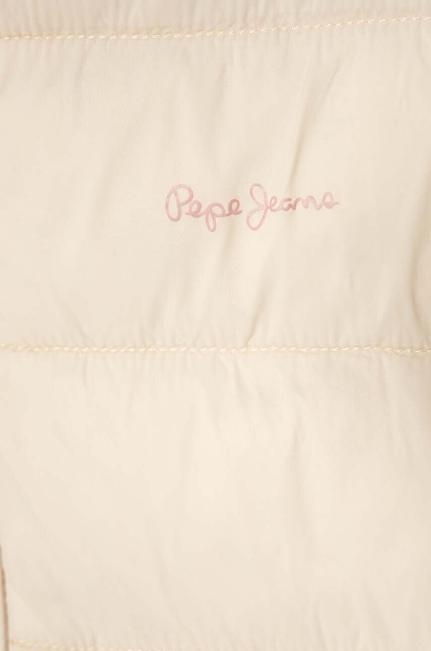 Pepe Jeans vesta copii culoarea bej - Pled.ro