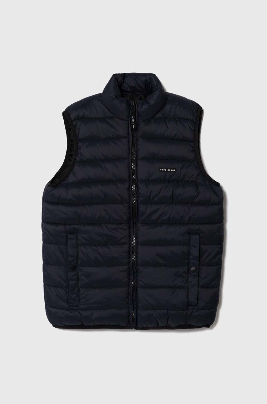 Pepe Jeans vesta copii Outerw Gilet culoarea albastru marin - Pled.ro