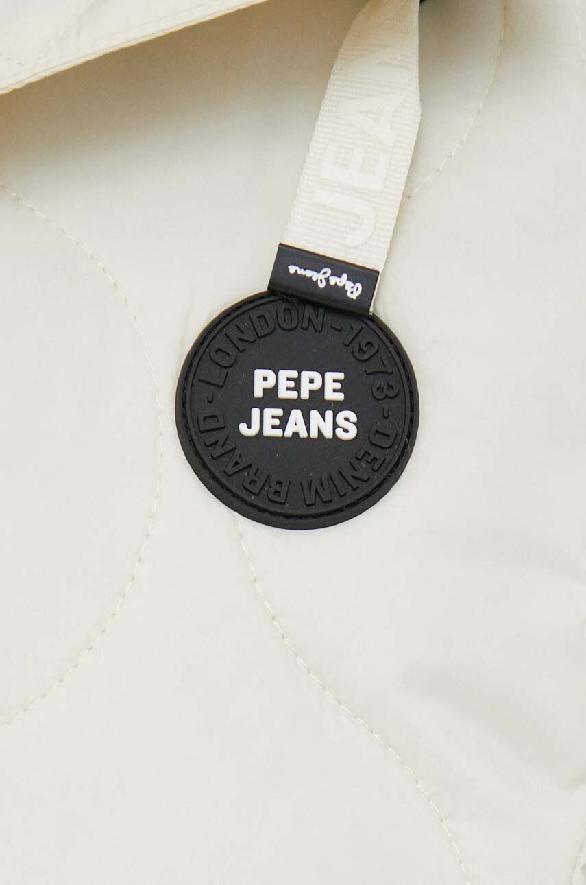 Pepe Jeans vesta Nina femei culoarea bej de tranzitie - Pled.ro