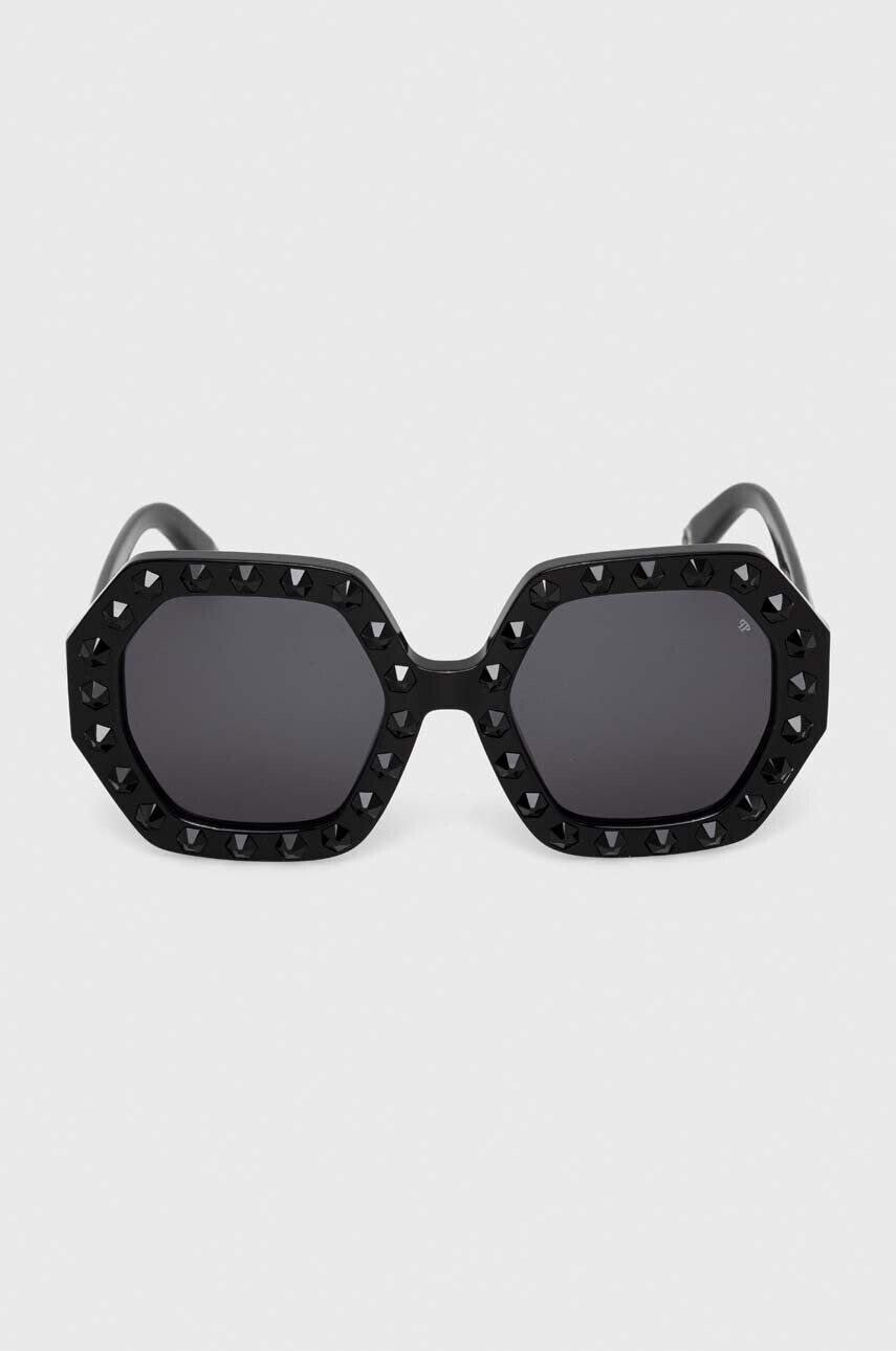 Philipp Plein ochelari de soare femei culoarea negru - Pled.ro