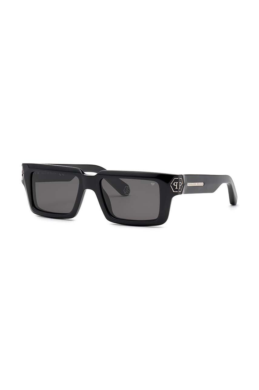 Philipp Plein ochelari de soare culoarea negru - Pled.ro