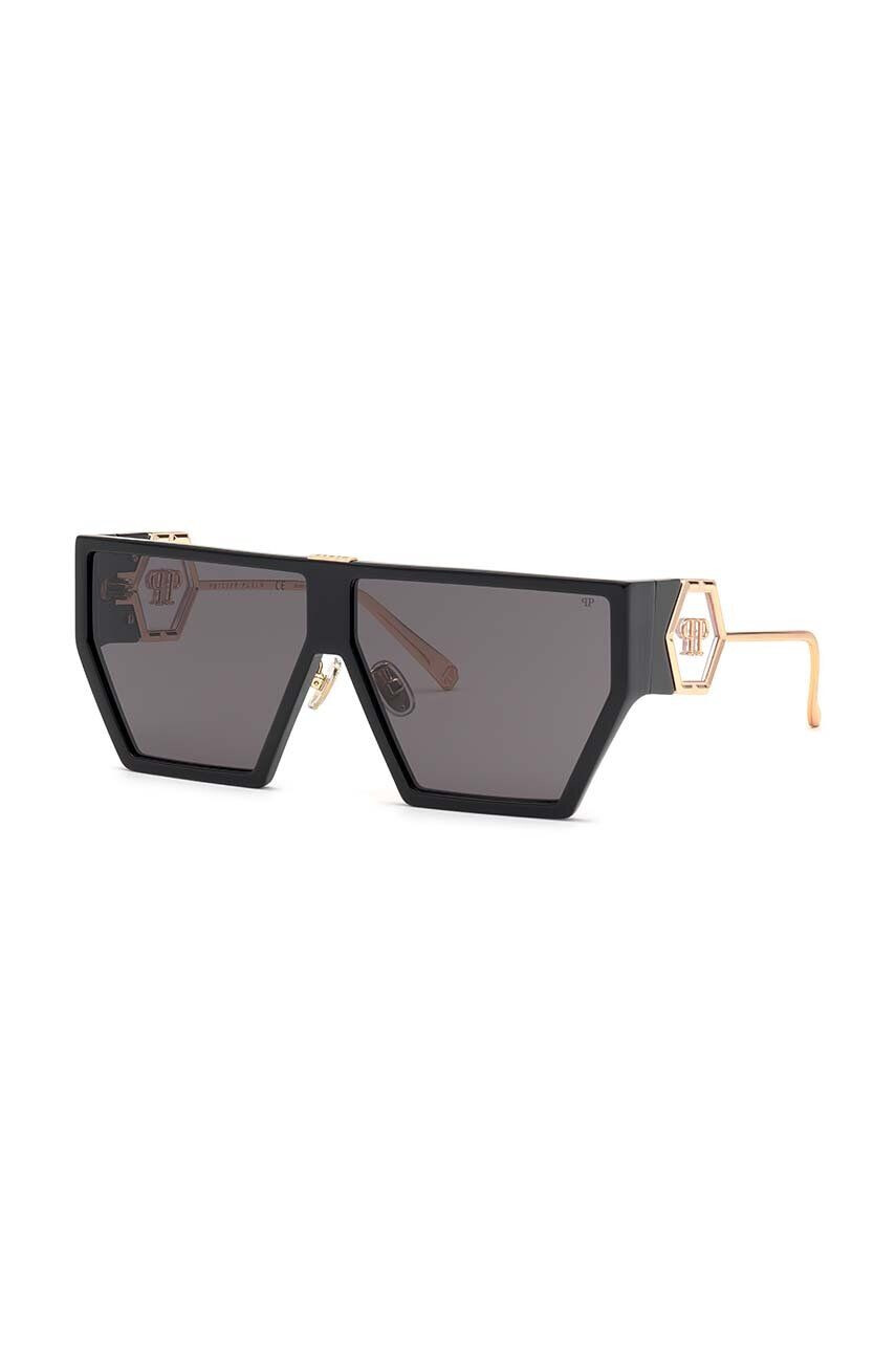 Philipp Plein ochelari de soare culoarea negru - Pled.ro