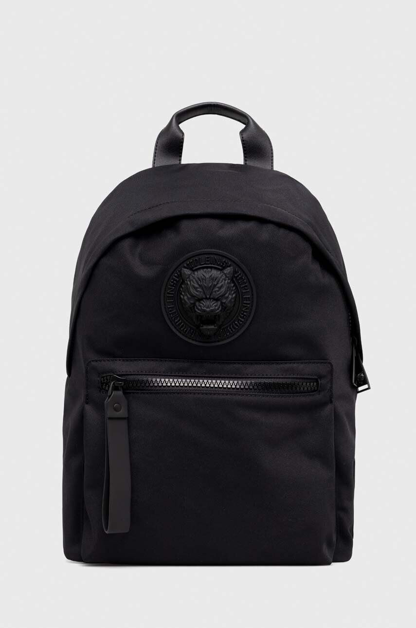 Plein Sport rucsac barbati culoarea negru mare cu imprimeu - Pled.ro