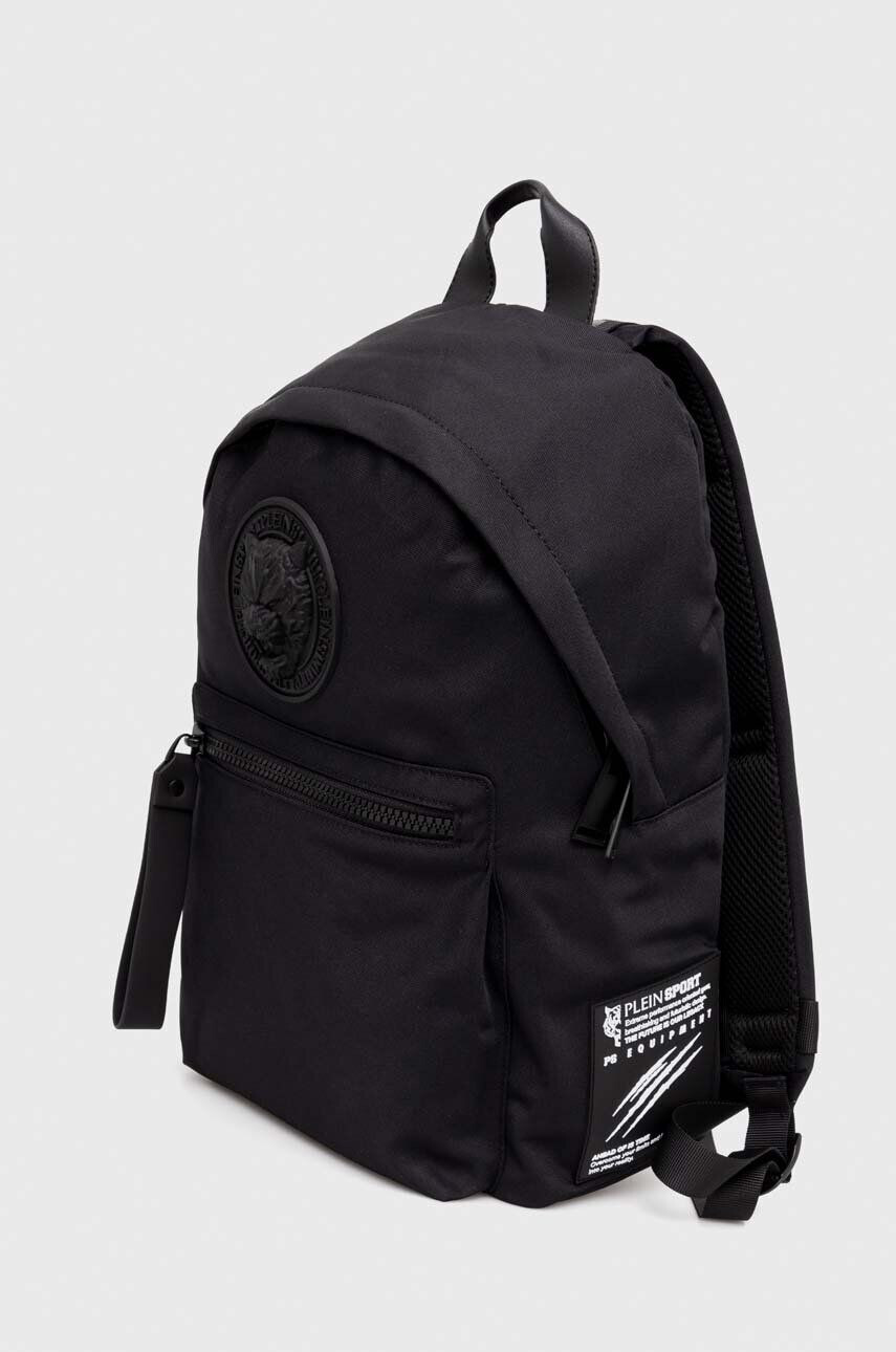 Plein Sport rucsac barbati culoarea negru mare cu imprimeu - Pled.ro