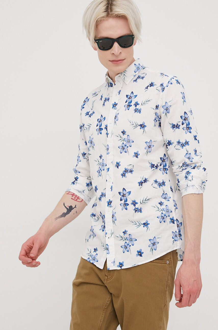 Premium by Jack&Jones camasa din amestec de in - Pled.ro