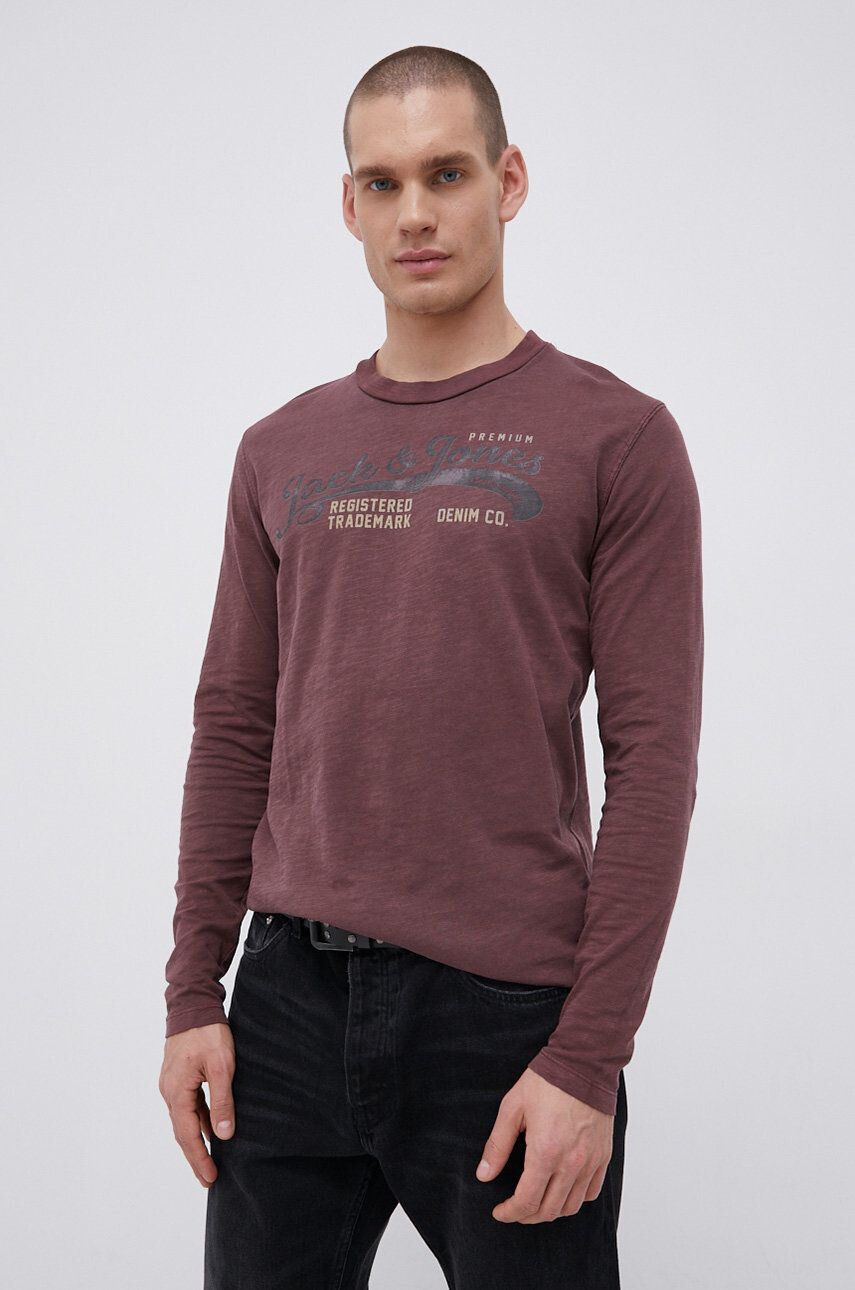 Premium by Jack&Jones longsleeve din bumbac - Pled.ro