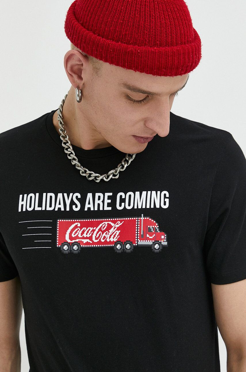 Produkt by Jack & Jones tricou din bumbac x Coca-Cola - Pled.ro