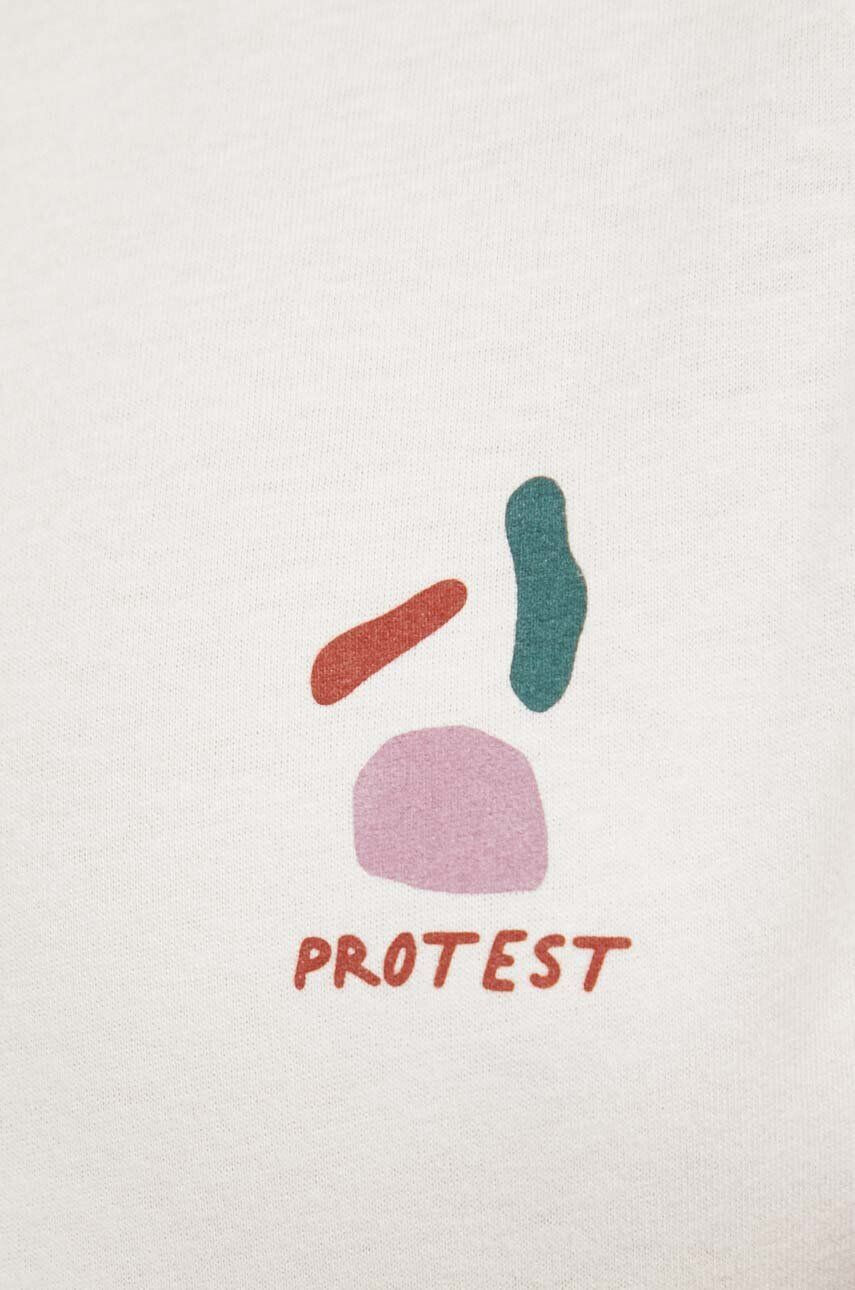 Protest tricou din bumbac culoarea bej - Pled.ro