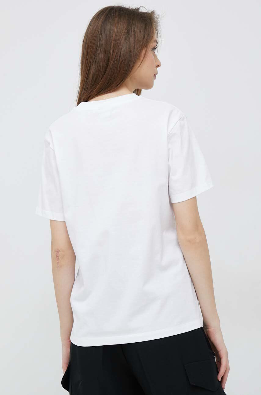 PS Paul Smith tricou din bumbac culoarea gri cu imprimeu - Pled.ro