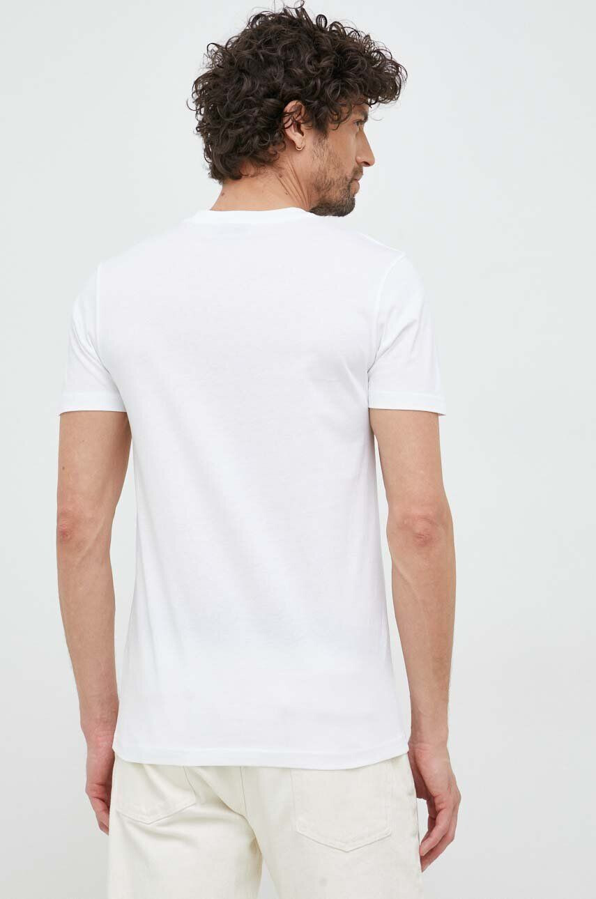 PS Paul Smith tricou din bumbac culoarea alb cu imprimeu - Pled.ro