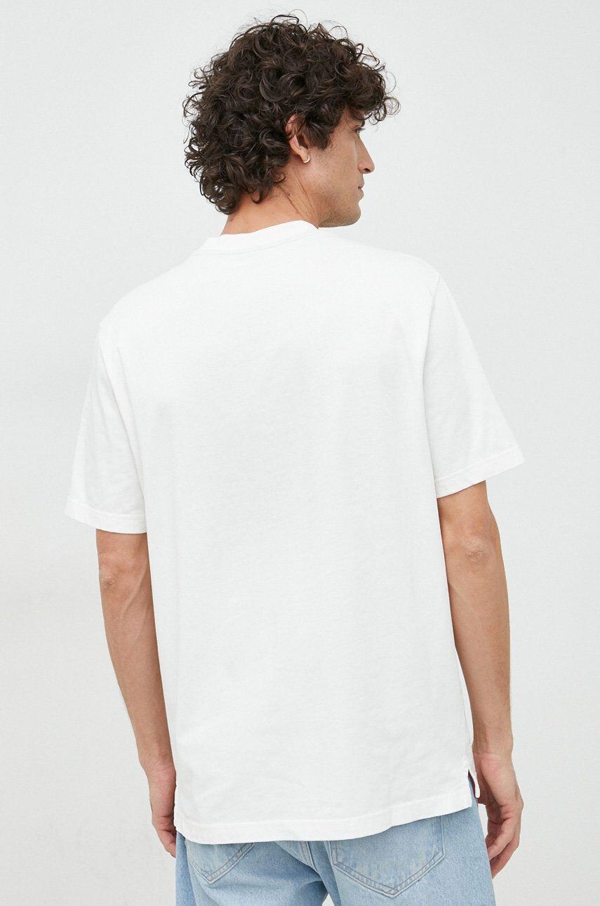 PS Paul Smith tricou din bumbac culoarea alb cu imprimeu - Pled.ro