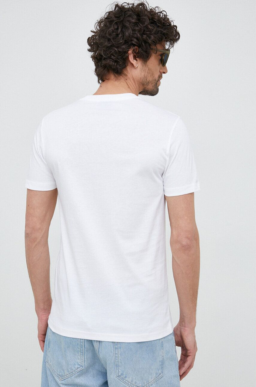 PS Paul Smith tricou din bumbac culoarea alb cu imprimeu - Pled.ro