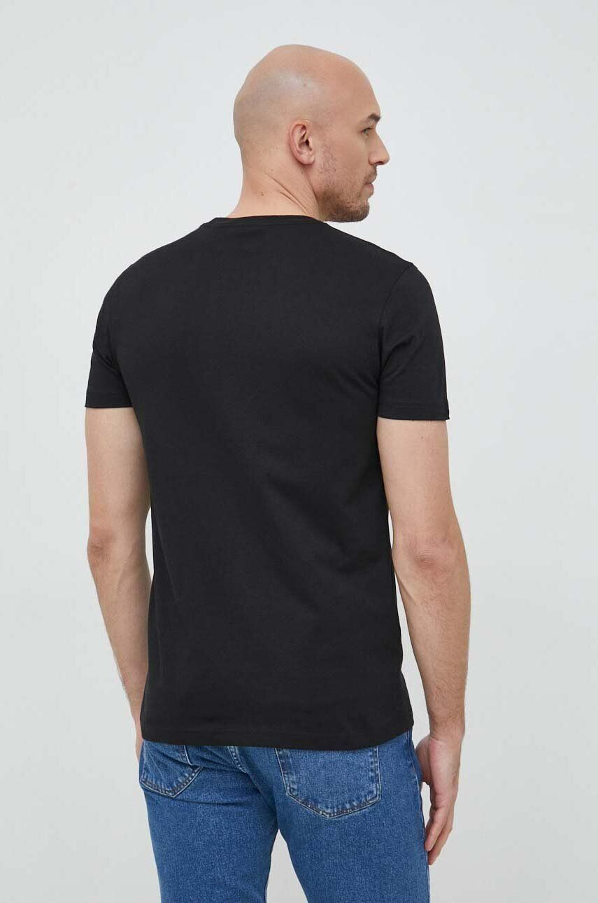 PS Paul Smith tricou din bumbac culoarea negru cu imprimeu - Pled.ro