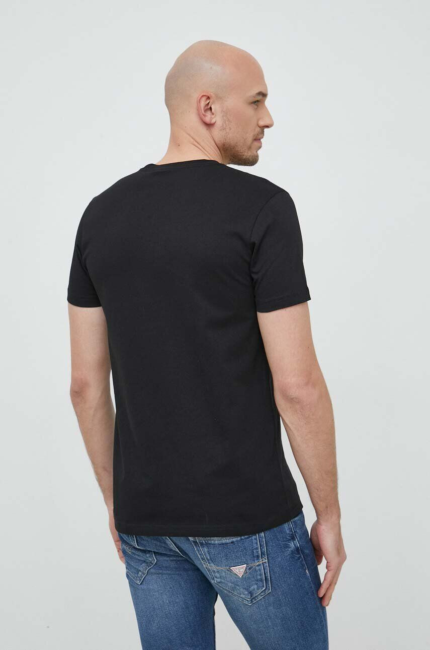 PS Paul Smith tricou din bumbac culoarea negru cu imprimeu - Pled.ro