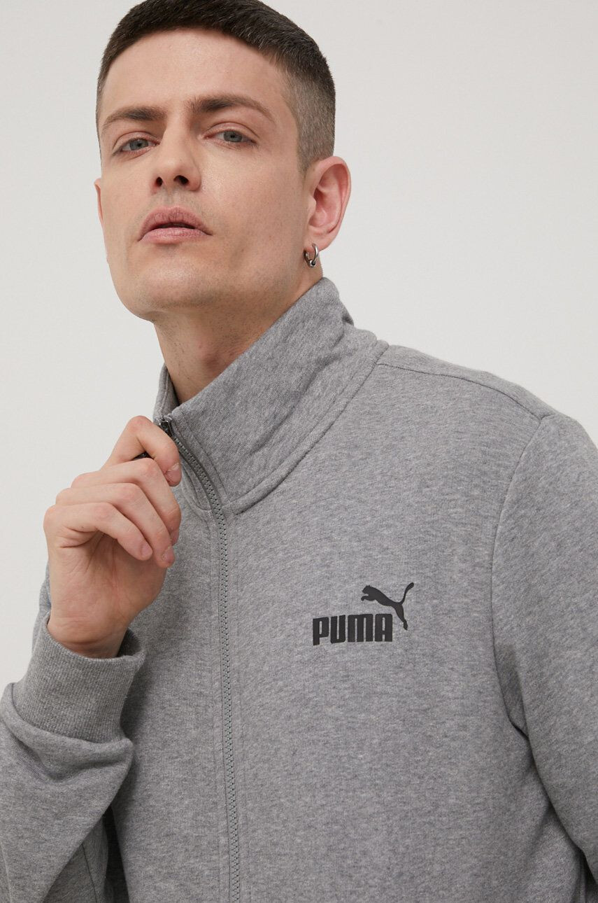 Puma bluza 586696 barbati culoarea gri cu imprimeu - Pled.ro