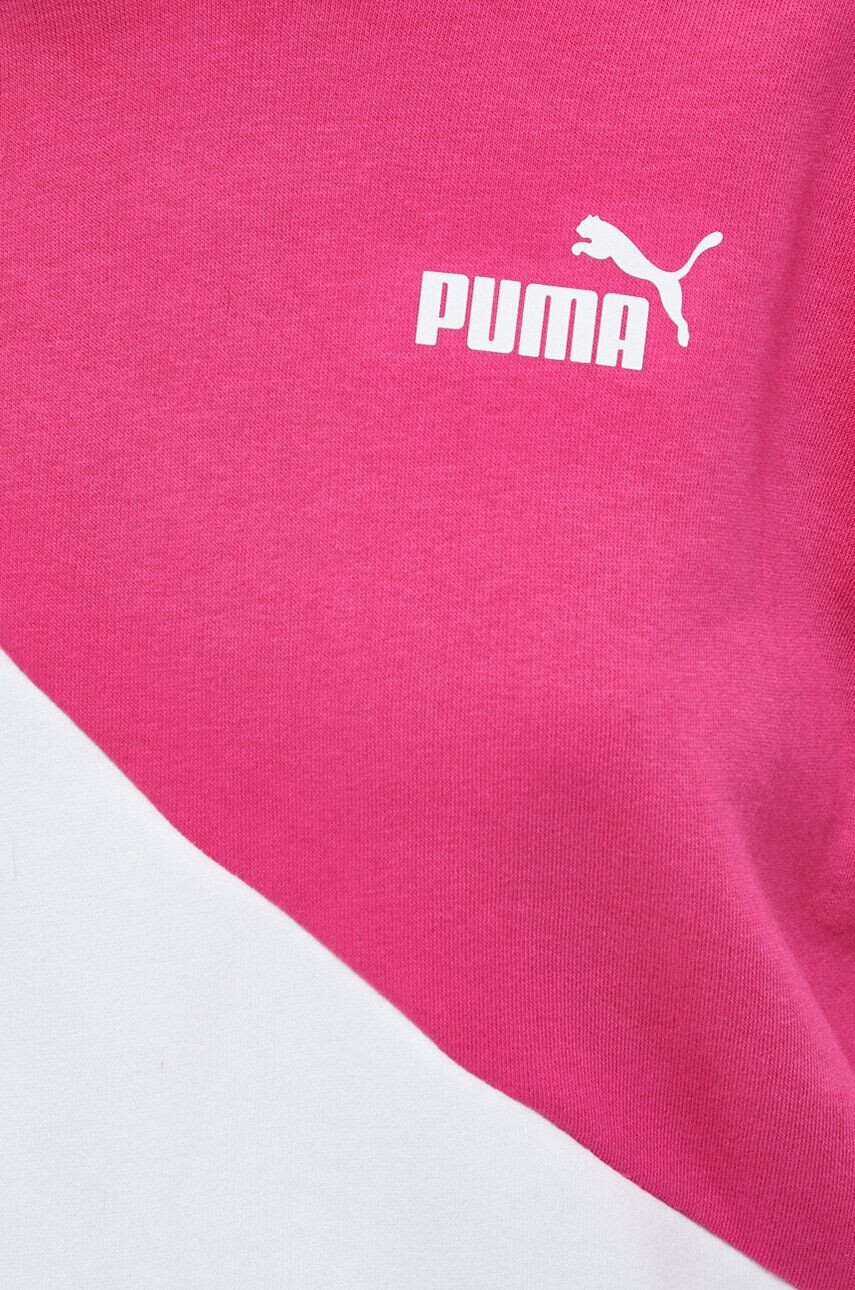 Puma bluza barbati culoarea gri cu glugă cu imprimeu - Pled.ro