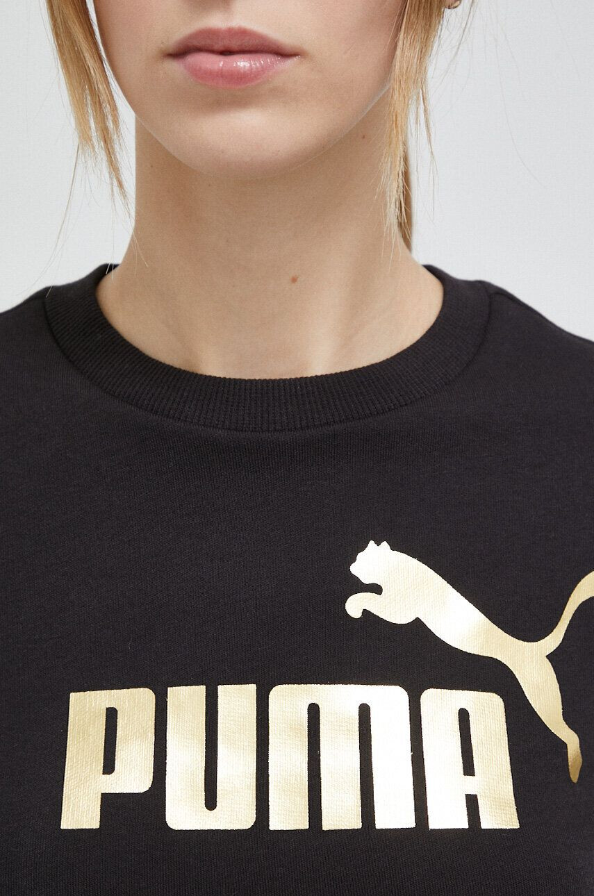 Puma bluza barbati culoarea gri cu glugă neted - Pled.ro