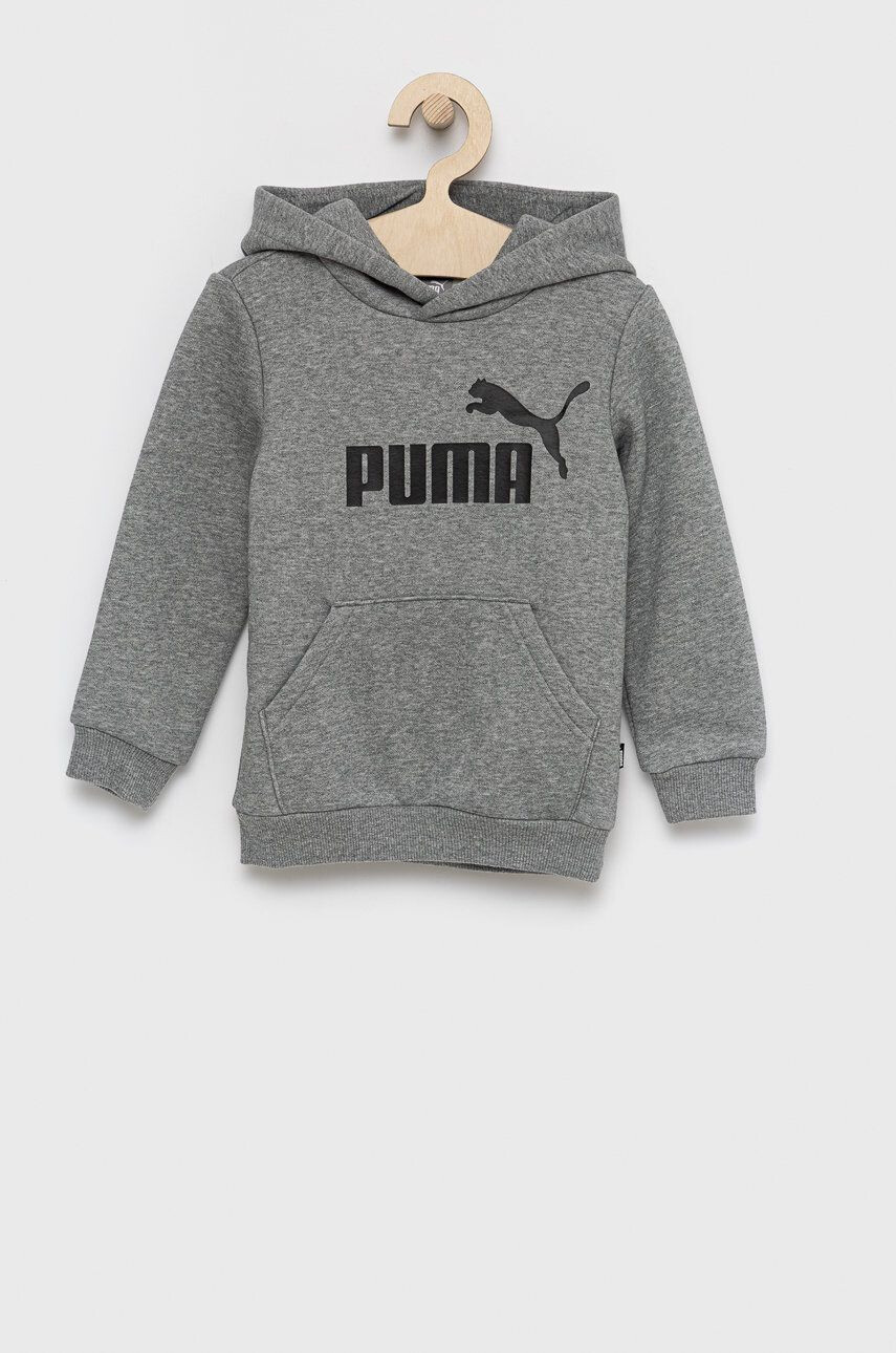 Puma Bluză copii 586965 culoarea gri cu imprimeu - Pled.ro