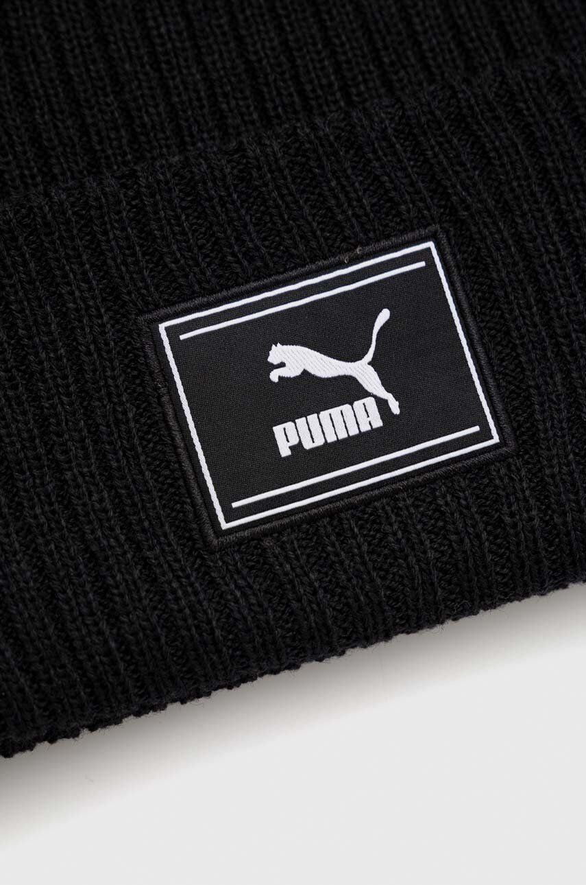 Puma caciula culoarea gri din tesatura neteda - Pled.ro