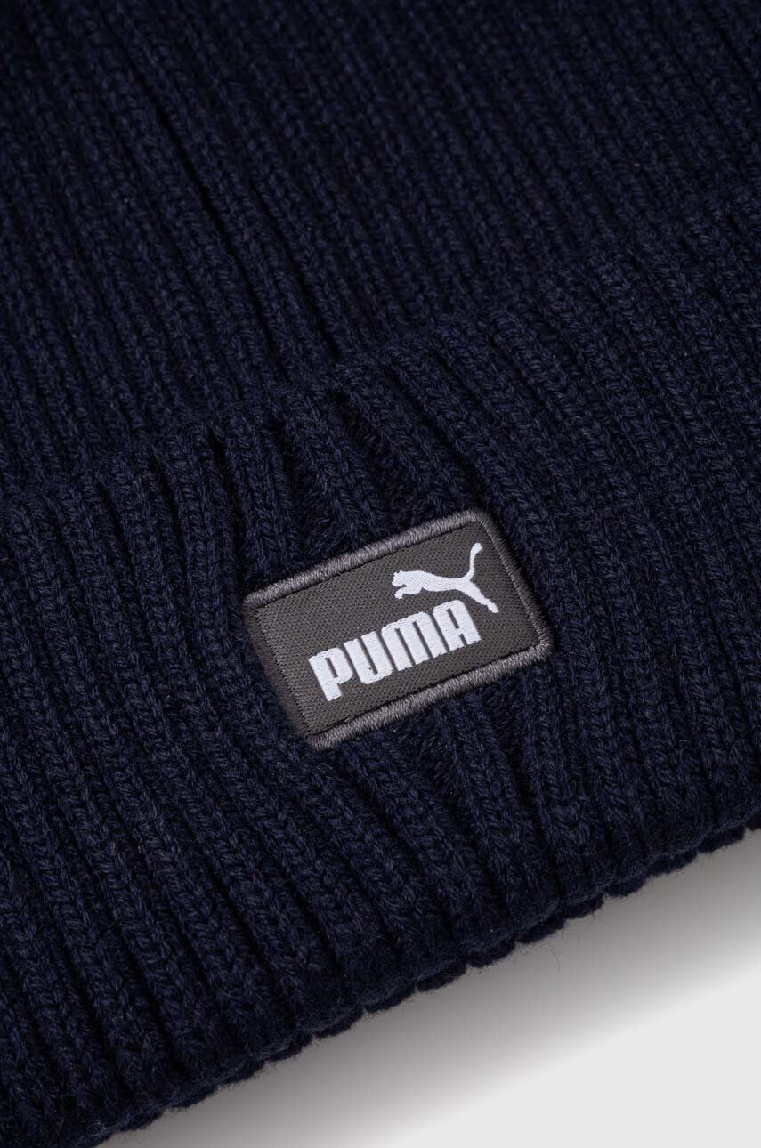 Puma caciula culoarea albastru marin din tesatura neteda - Pled.ro