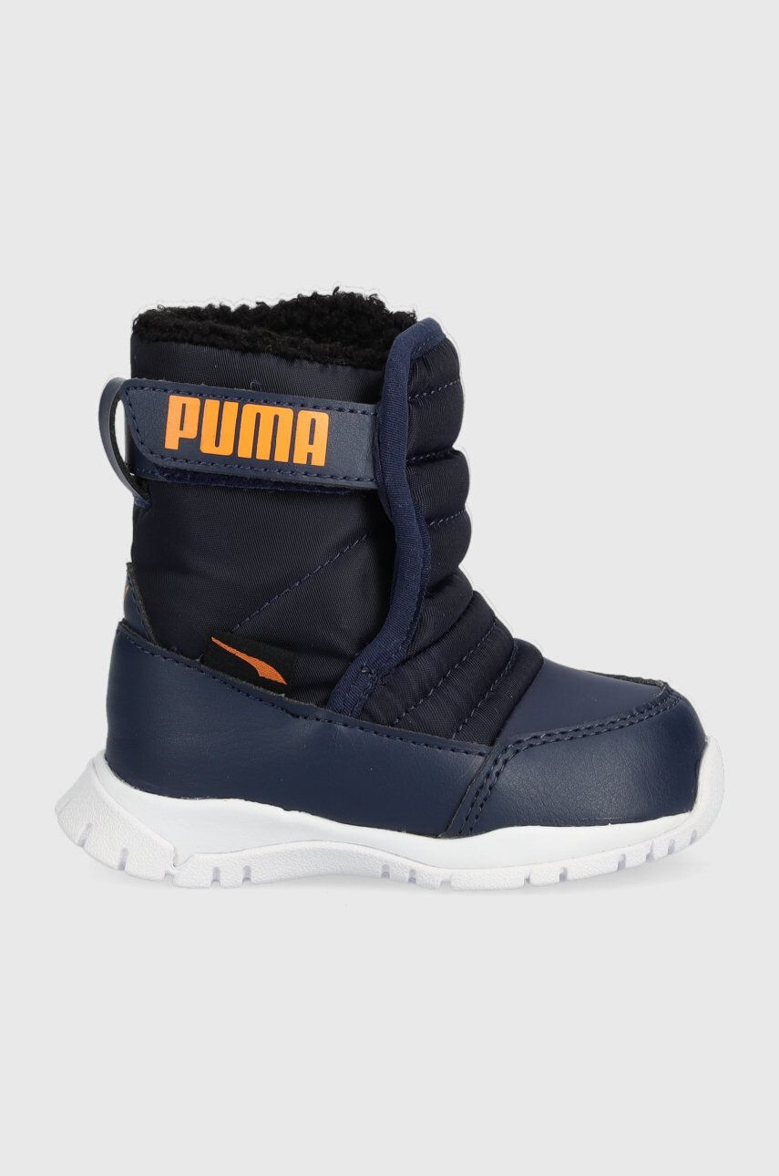 Puma cizme de iarna copii Nieve culoarea albastru marin - Pled.ro