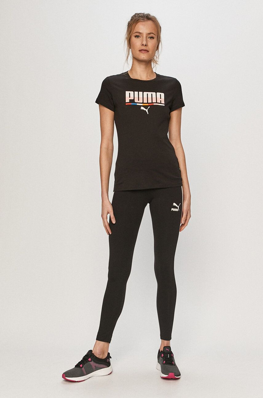 Puma colanti femei culoarea negru modelator - Pled.ro