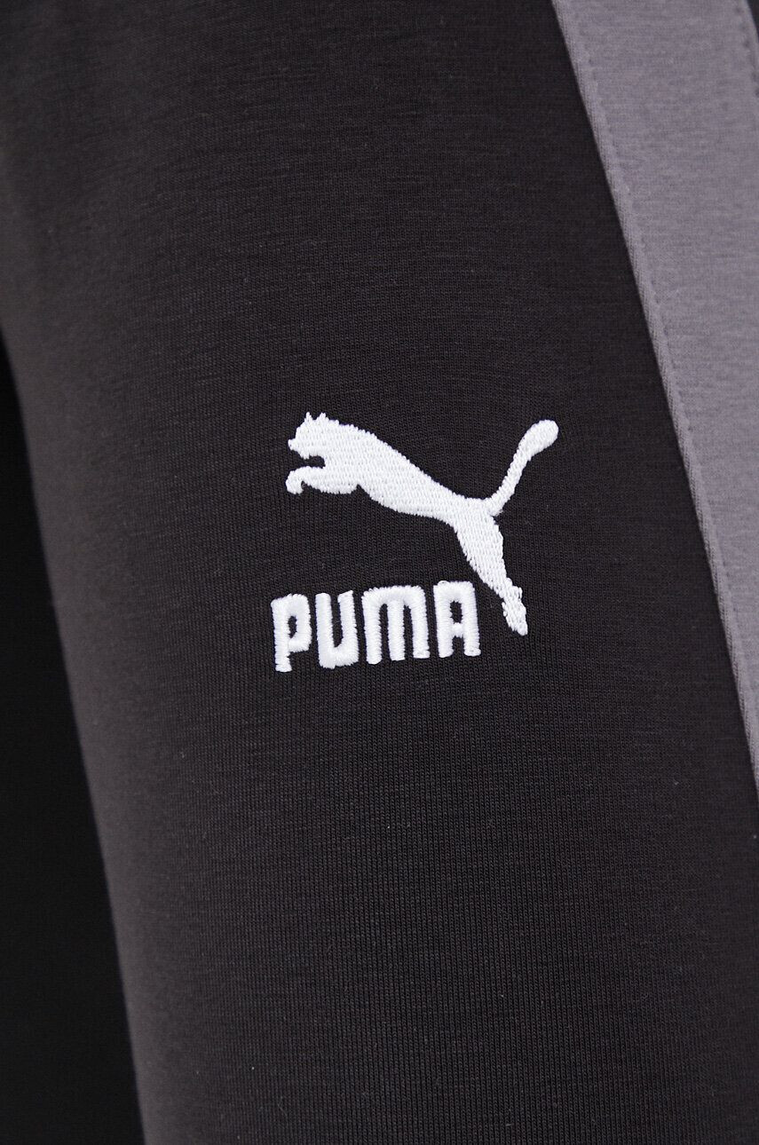 Puma colanti femei culoarea negru neted - Pled.ro