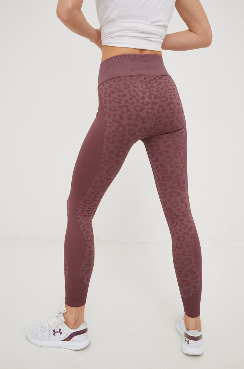 Puma leggins de antrenament Formknit Seamless femei culoarea maro modelator - Pled.ro