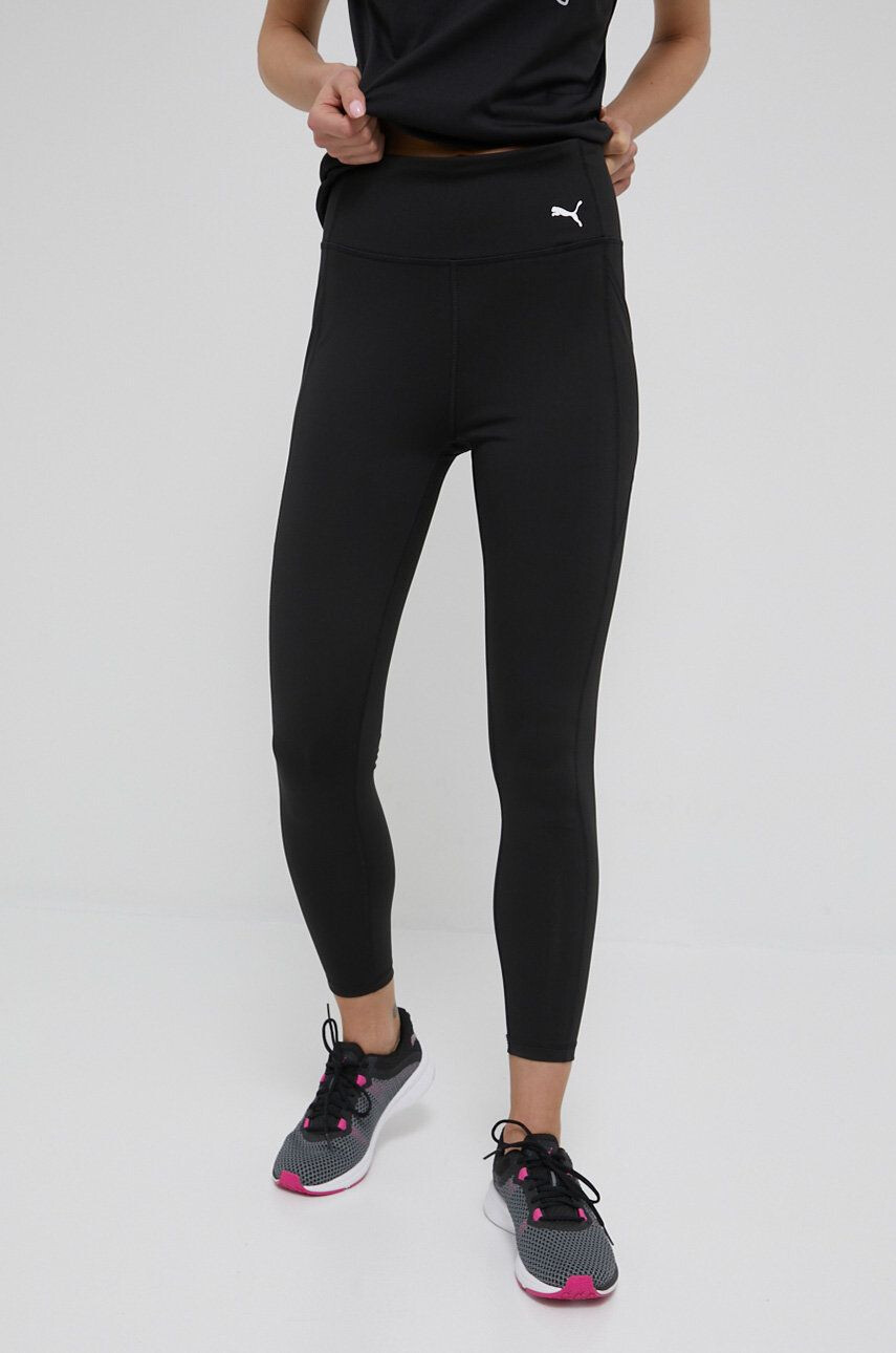 Puma leggins de antrenament 52026701 femei culoarea negru neted - Pled.ro