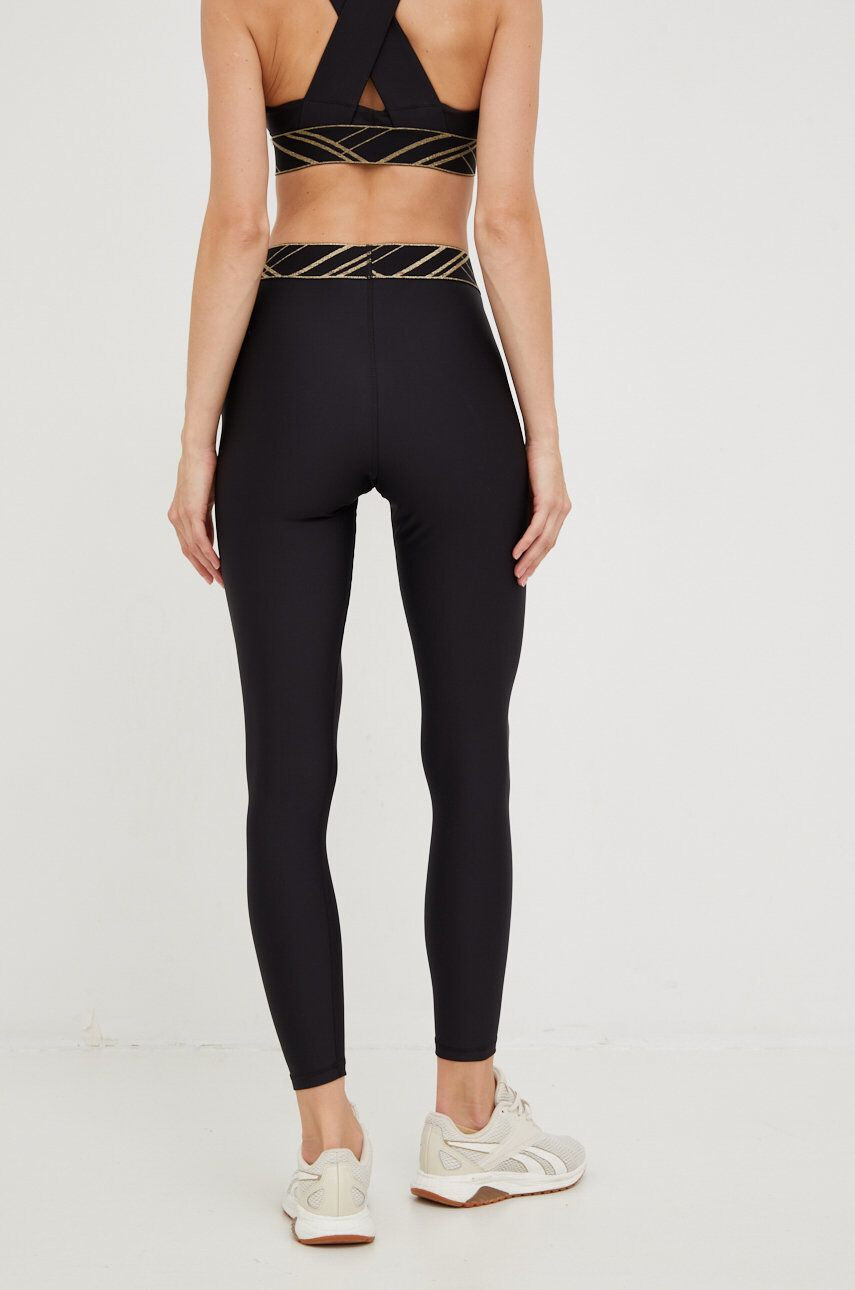 Puma leggins de antrenament Deco Glam femei culoarea negru cu imprimeu - Pled.ro