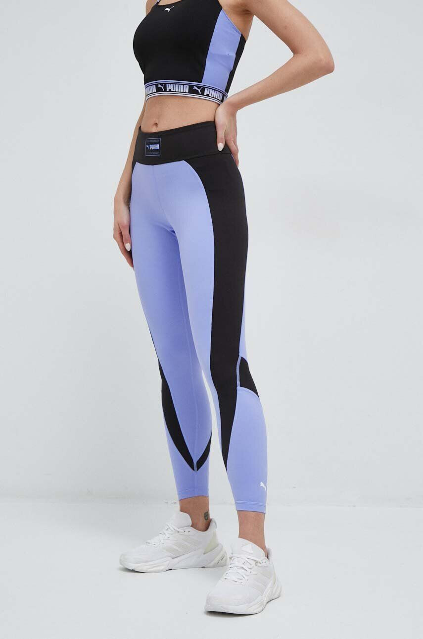 Puma leggins de antrenament Fit Eversculpt culoarea violet modelator - Pled.ro