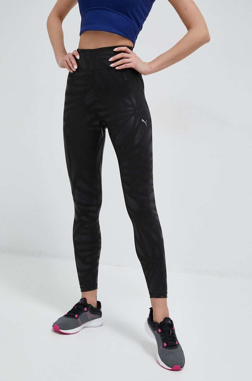 Puma leggins de antrenament Nova Shine culoarea negru modelator - Pled.ro