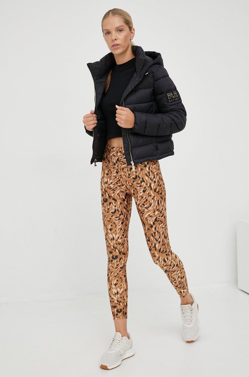 Puma leggins de antrenament Safari Glam femei culoarea maro modelator - Pled.ro