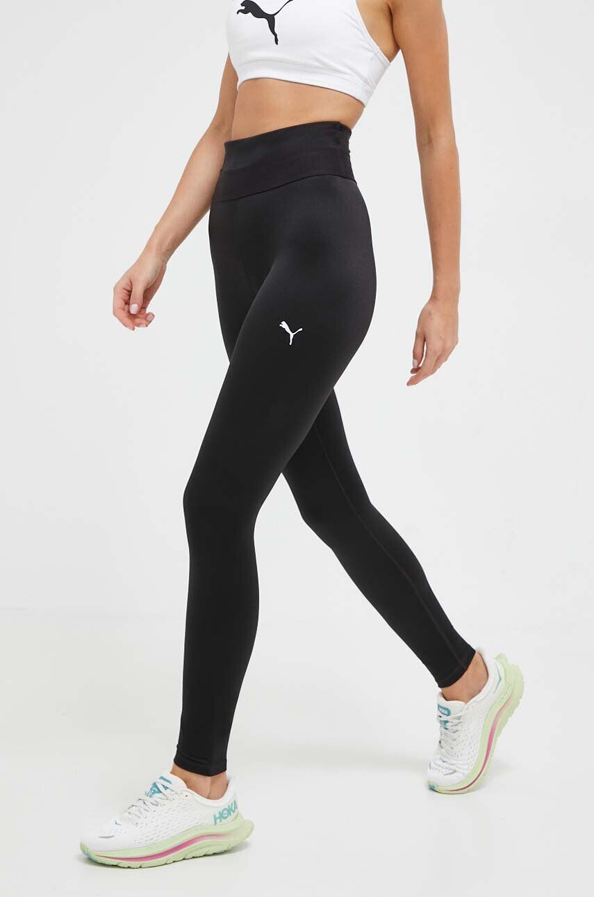 Puma leggins de antrenament Strong Shine culoarea negru neted - Pled.ro