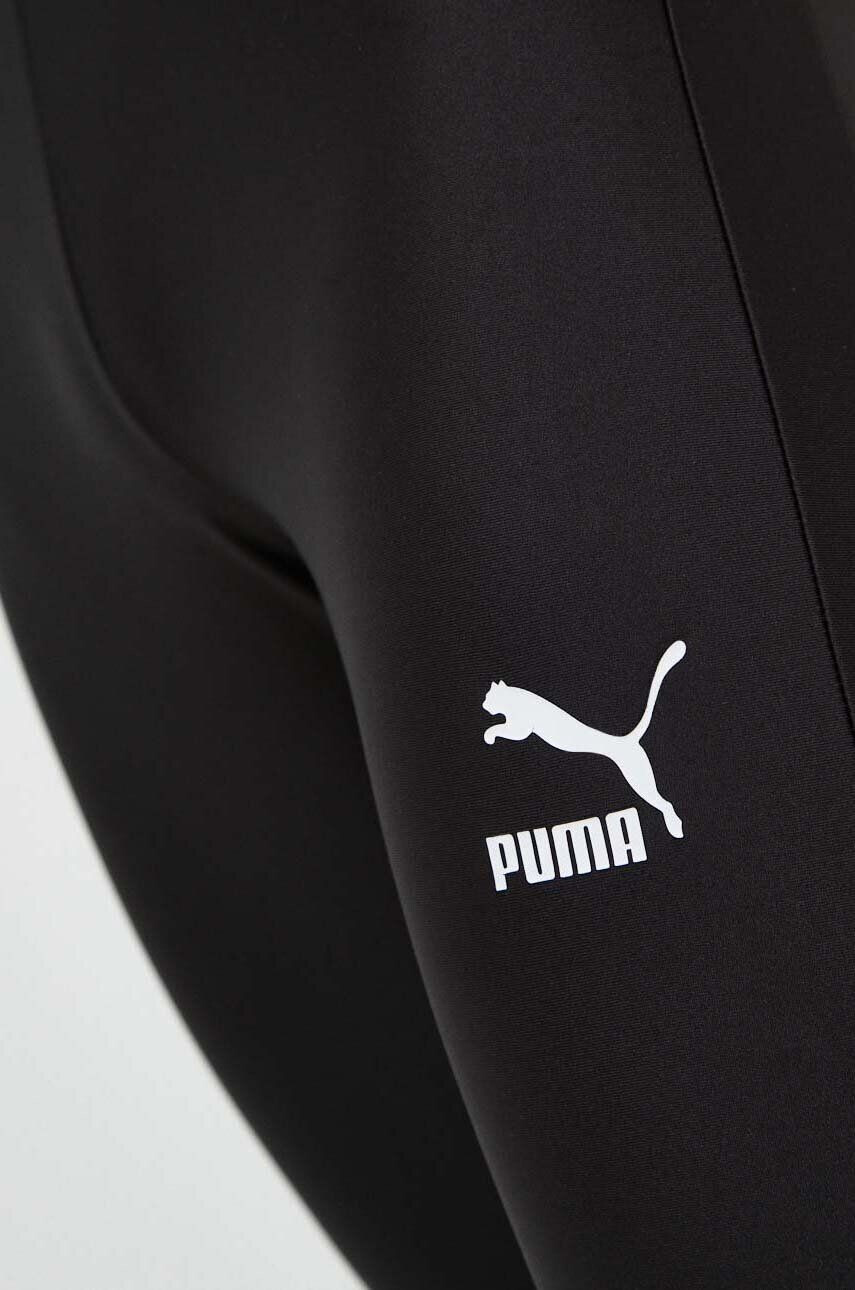 Puma leggins de antrenament T7 culoarea negru neted - Pled.ro