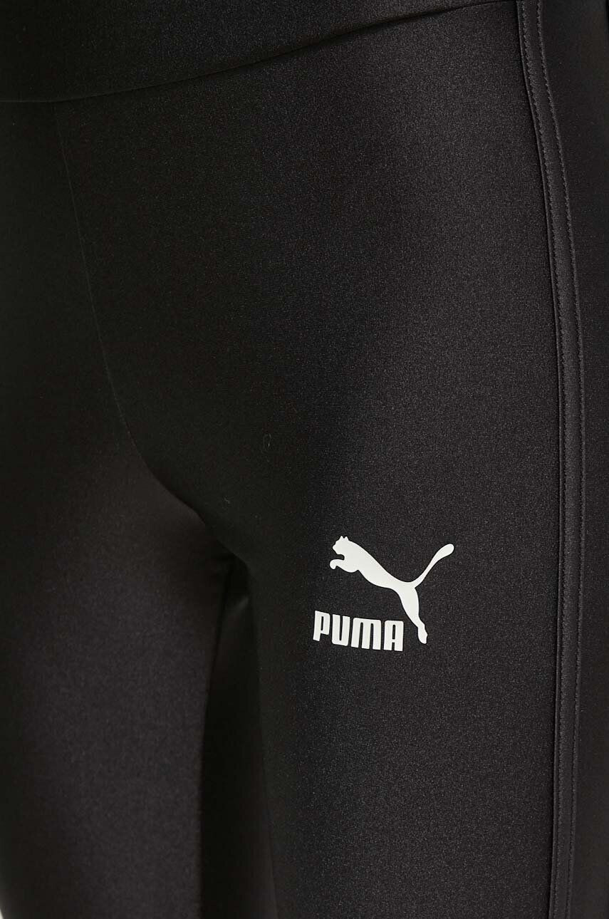 Puma leggins de antrenament T7 culoarea negru neted - Pled.ro