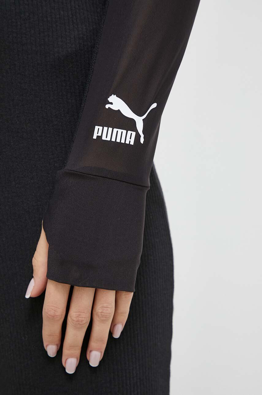 Puma longsleeve femei culoarea negru - Pled.ro