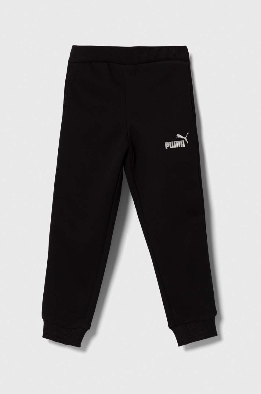 Puma pantaloni de trening pentru copii ESS+ Sweatpants FL cl G culoarea negru neted - Pled.ro