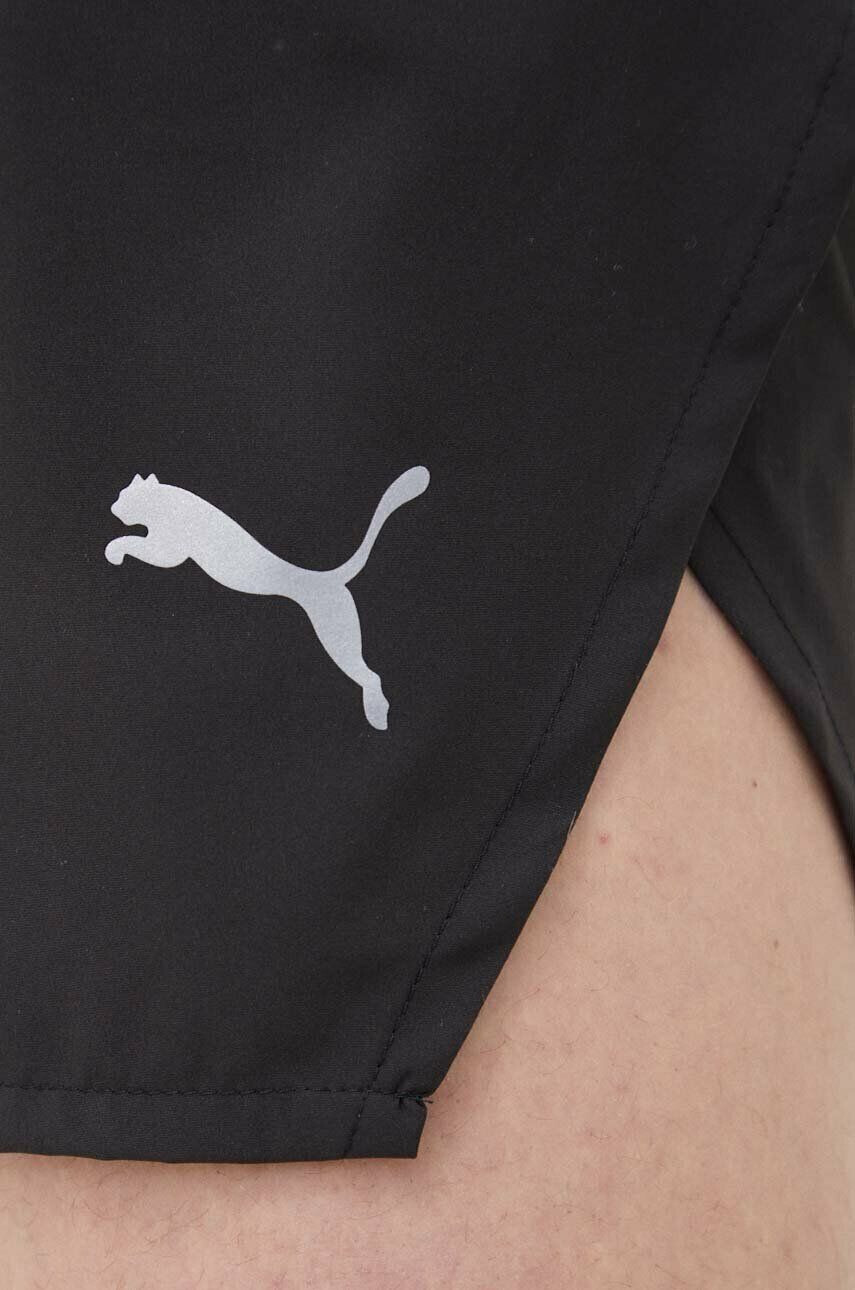 Puma pantaloni scurți de alergare culoarea negru - Pled.ro