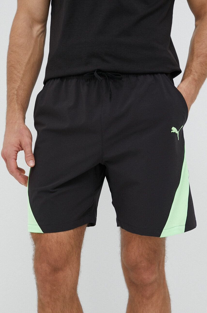 Puma pantaloni scurți de antrenament Fit culoarea negru - Pled.ro